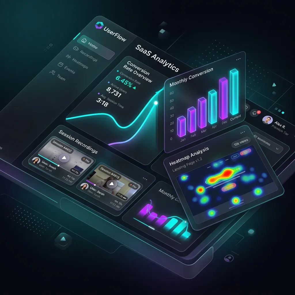 Conversion Rate Optimization Analytics Dashboard Mockup